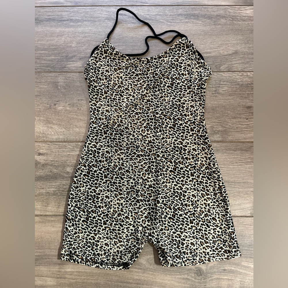 Leopard romper